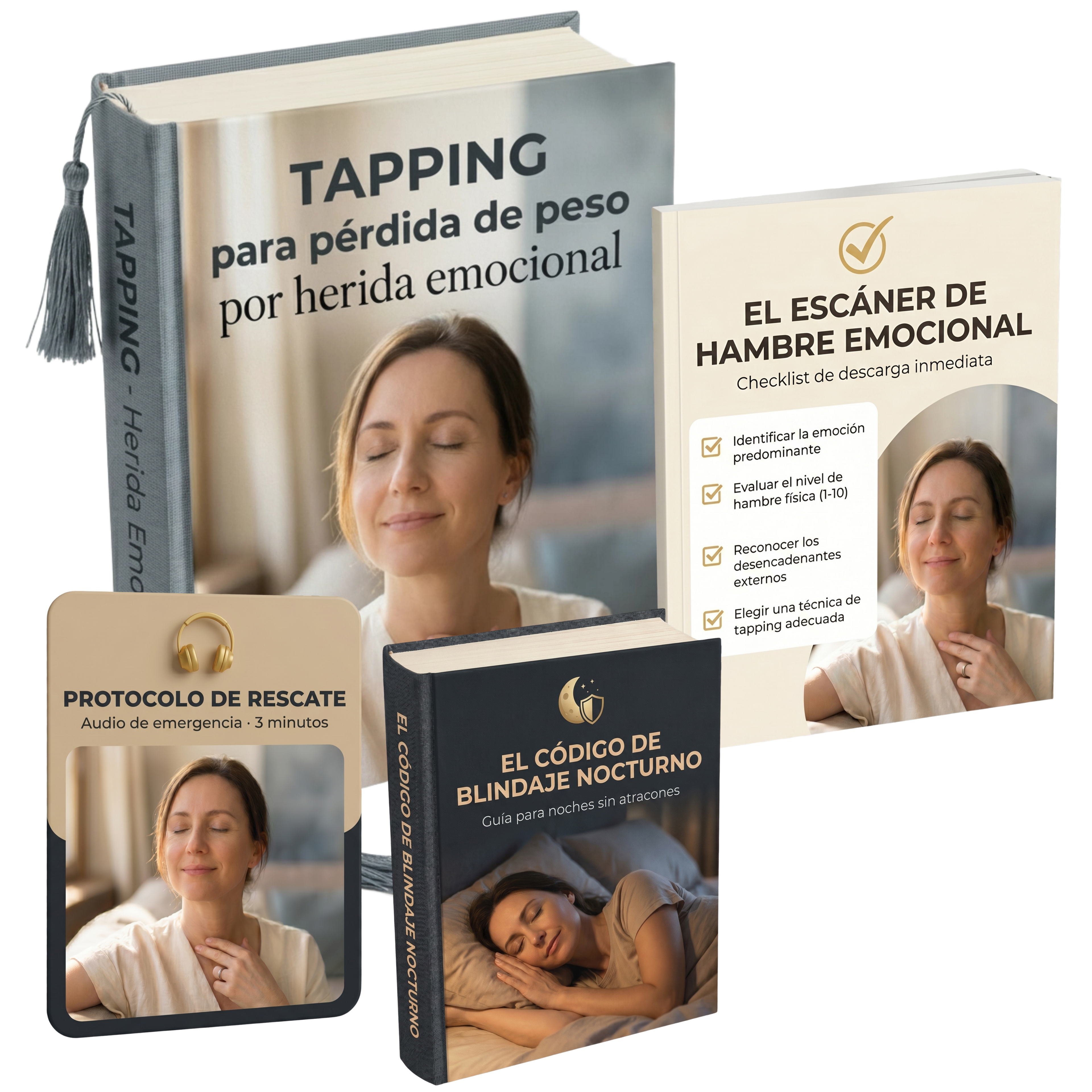 Tapping para Pérdida De Peso por Herida Emocional + 3 Bonos: Protocolo, Escaner y Blindaje