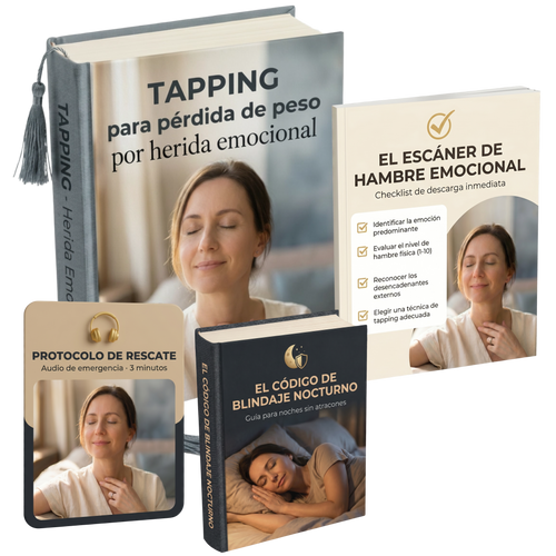 Tapping para Pérdida De Peso por Herida Emocional + 3 Bonos: Protocolo, Escaner y Blindaje
